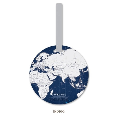 Fashionable Map Luggage Tag