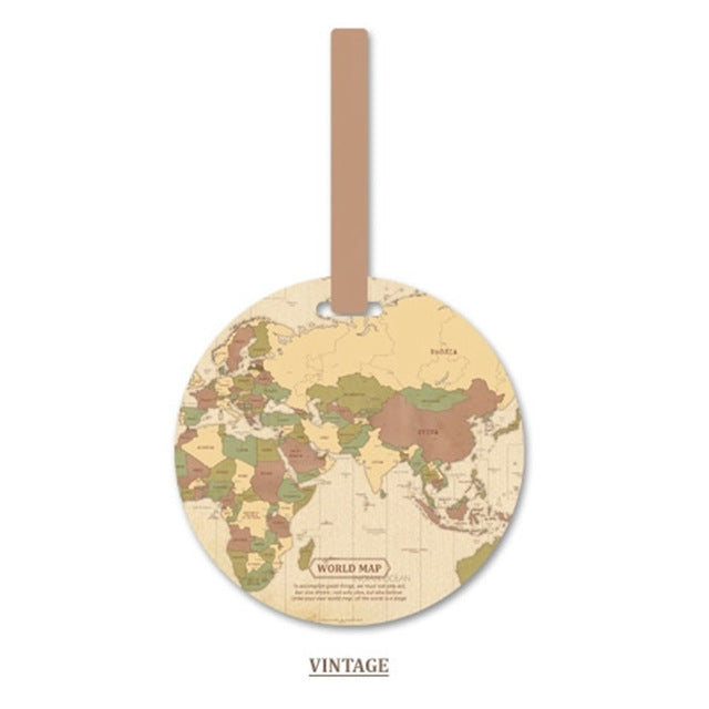 Fashionable Map Luggage Tag
