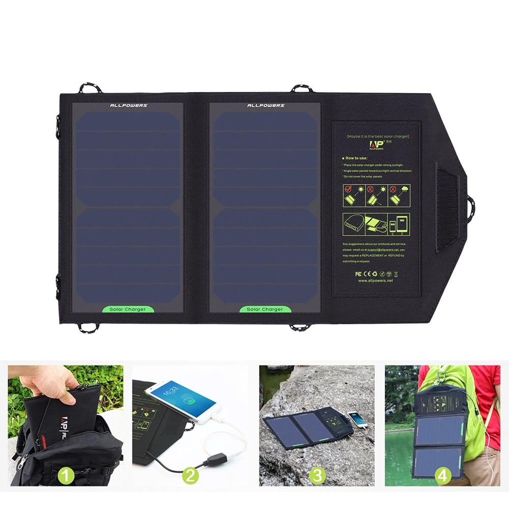 Solar Panel 10W 5V Solar Charger